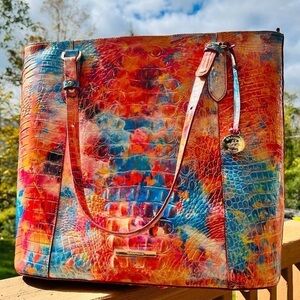 Brahmin Abigail Tote Calica Melbourne Croc Embossed Leather – NWT (Retired)